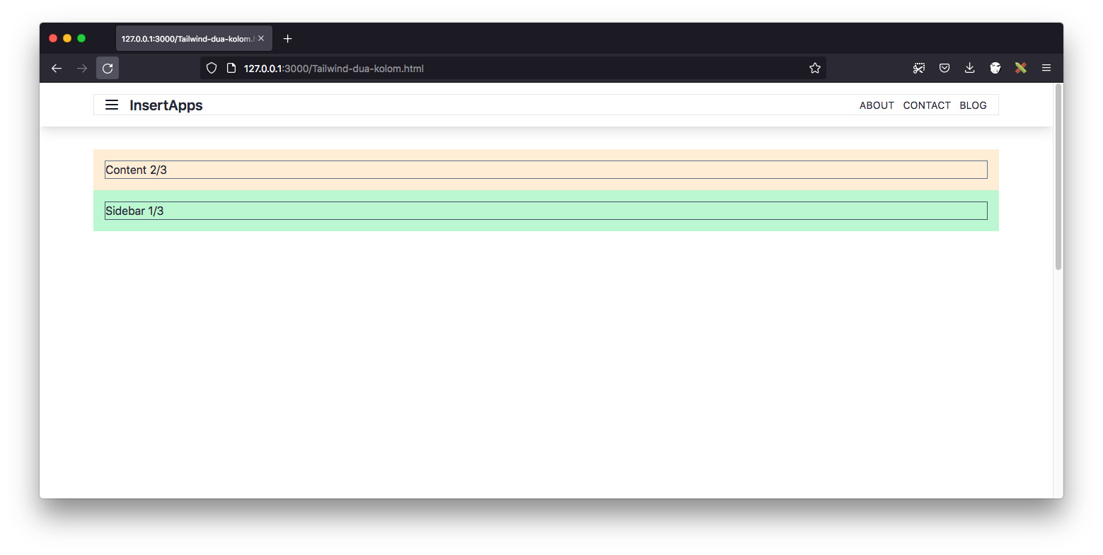 Tailwindcss template preview.